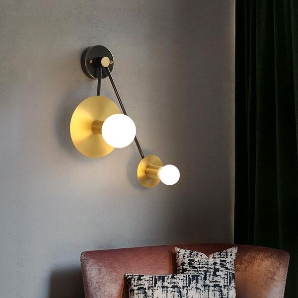 

wall lamp copper luxury living room creative modern simple tv background led bedroom beside lights