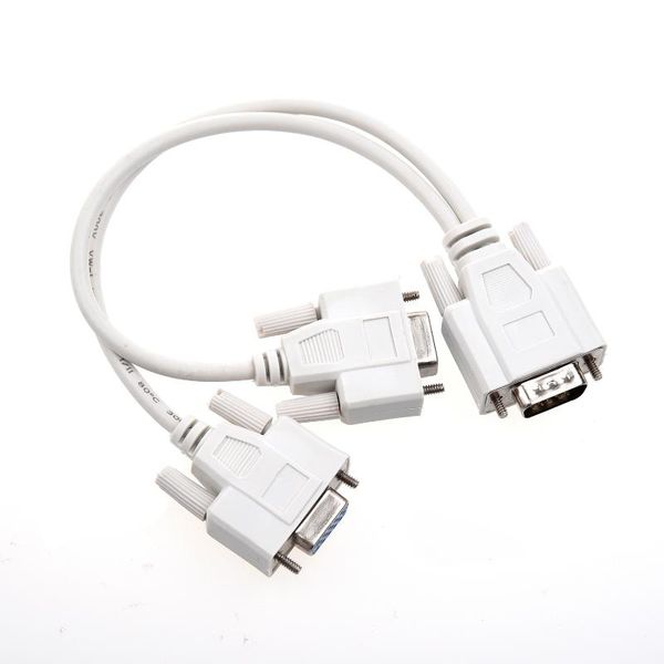 

audio cables & connectors 1 pc to 2 monitors splitter cable for vga video
