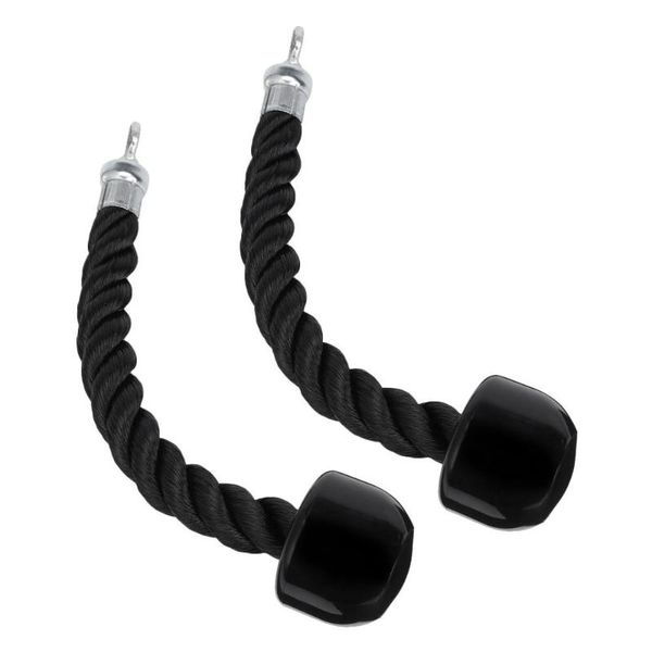 

accessories 2 pcs triceps rope single grip down bicep exercises attachment device