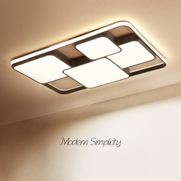 

ceiling lights minimalism modern led plafondlamp iron acrylic black/ white lamp for living dining bedroom lampara techo