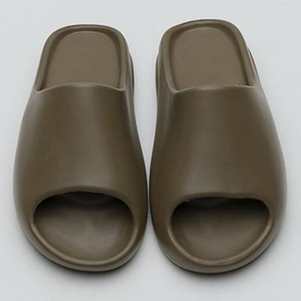 

outlet fashion designers slippers slides bone resin earth brown desert sand oringals women mens kids eva runner beach slipper sandals des, Black