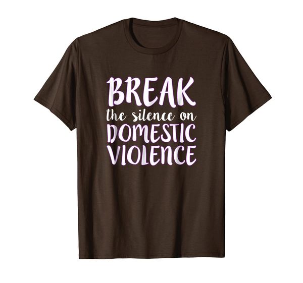 

BREAK THE SILENCE ON DOMESTIC VIOLENCE Awareness T-Shirt, Mainly pictures