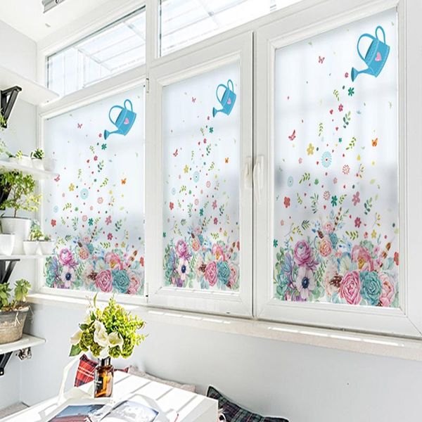 

window stickers self-adhesive office explosion-proof bathroom living room shop paper matte decorative glass film opaque -85