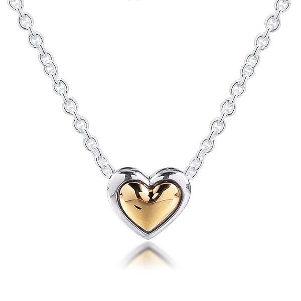 

chains necklace domed golden heart collier choker necklaces sterling silver 925 jewelry women collare mujer naszyjnik colar joyas