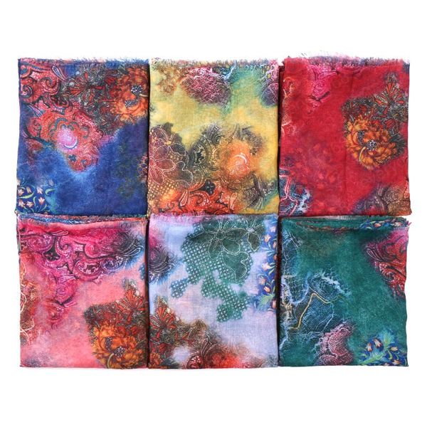 

printe floral hijab scarf cotton soft shawls scarves muslim trubans viscose wraps fashion headband islamic scarves pashmina, Blue;gray