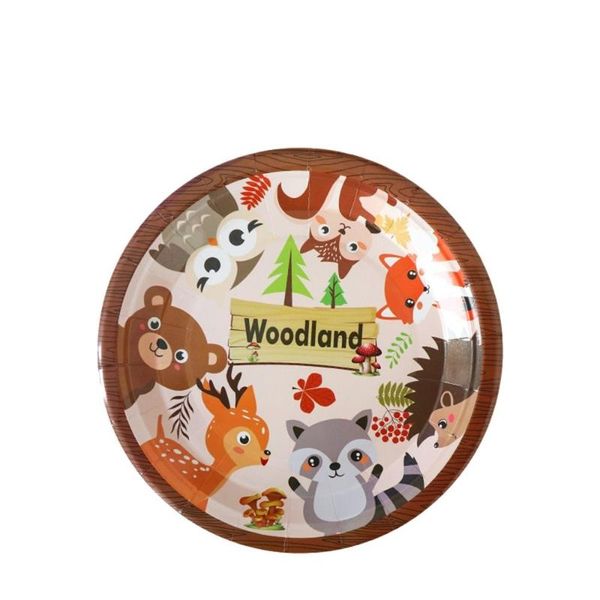 

disposable dinnerware dishes plates birthday party supplies animal panda donut children's decoration zoo tableware set