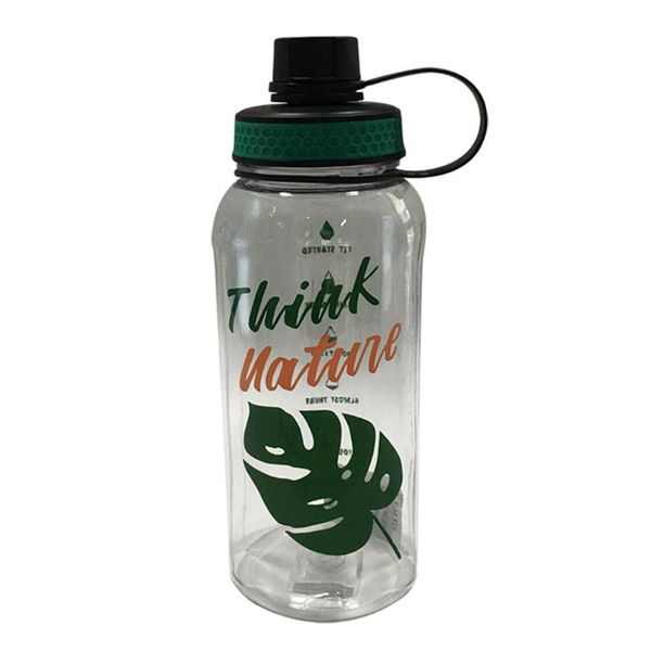 

disposable cups & straws 1pc plastic water cup bottle portable large capacity (transparent)