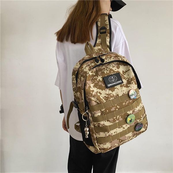 

backpack 2021 outdoor couples travel lightweight casual camouflage schoolbag