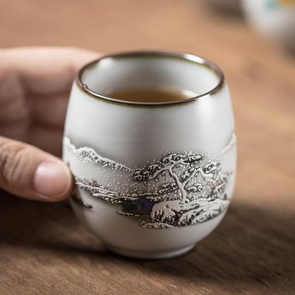 

cups & saucers moon white ru kiln round melting cup kombucha master single gracked glaze teacup tea set ceramic teacups