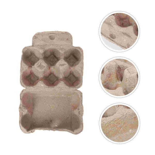 

storage bottles & jars 5pcs chicken farm equipment folding egg tray box portable carton 6 grid rack