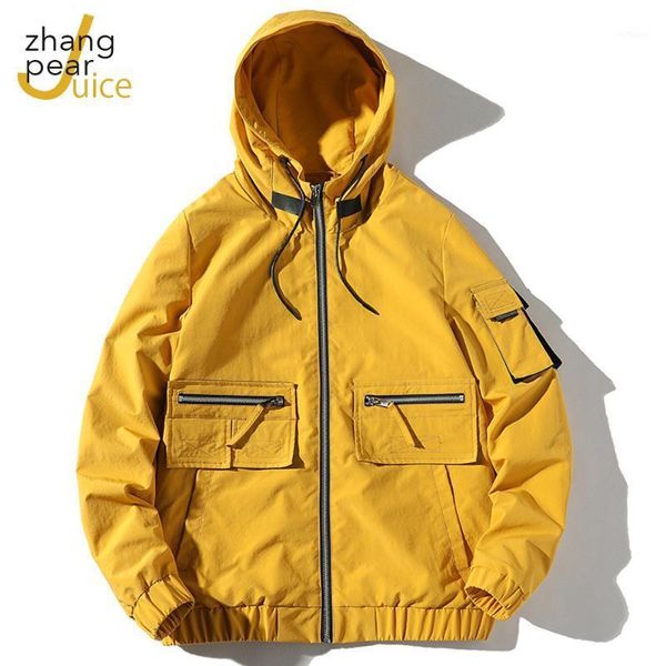 

men's jackets spring men fashion outwear jacket coat casual pockets hooded loose basic, Black;brown