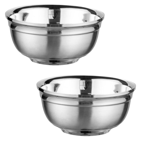

bowls 2 pcs sturdy anti-rust soup household kitchen tableware supply