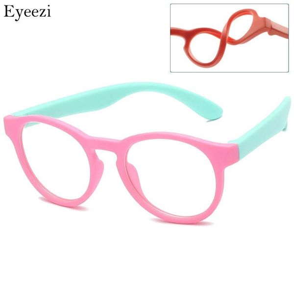 

fashion sunglasses frames eyeezi kids anti blue light blocking glasses children optical frame eyeglasses boys girls computer transparent eye, Black
