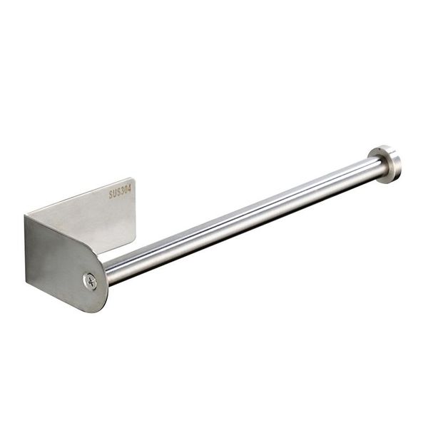 

toilet paper holders self adhesive holder - bathroom stand no drilling stainless steel brushed