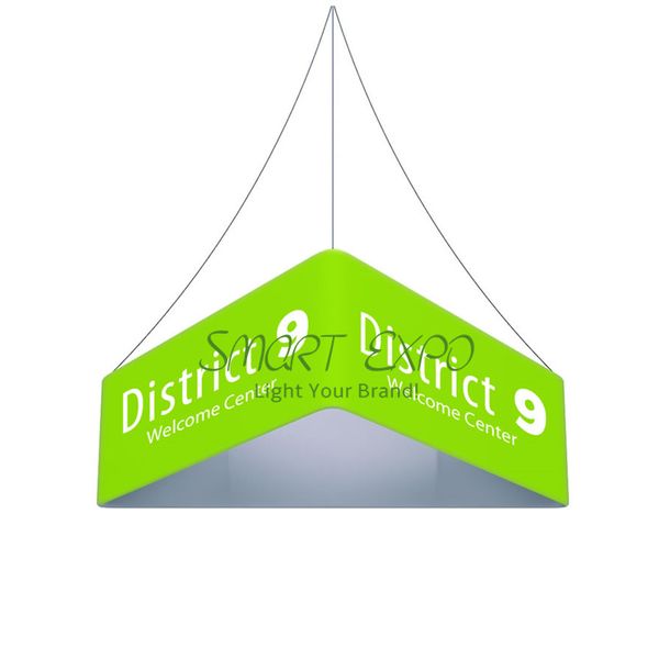 

advertising display 10ft(l)*3.5ft(h) eye-catching portable trade show hanging banner with strong aluminum frame tension fabric print