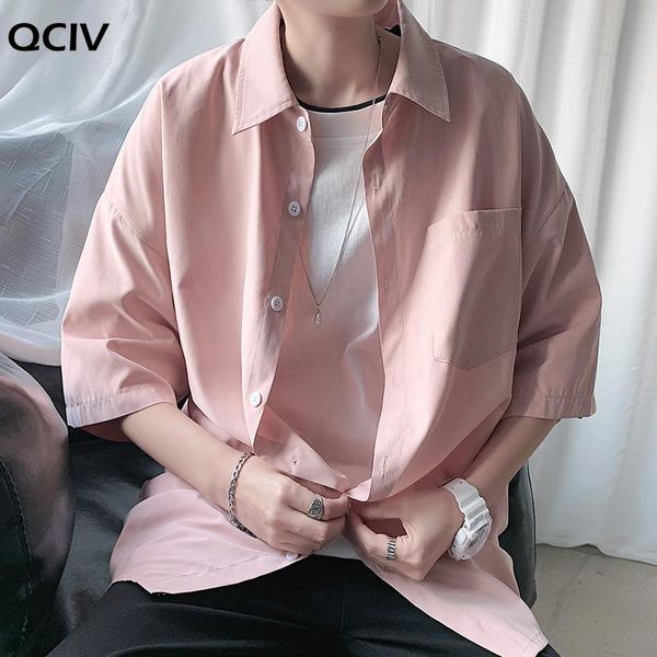 

men's casual shirts blouses turn-down collar spring plaid all-match short sleeve korean style, White;black