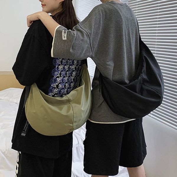 

waist bags crossbody bag fashion dumpling shaped shoulder handbag nylon messenger handbags with adjustable strap