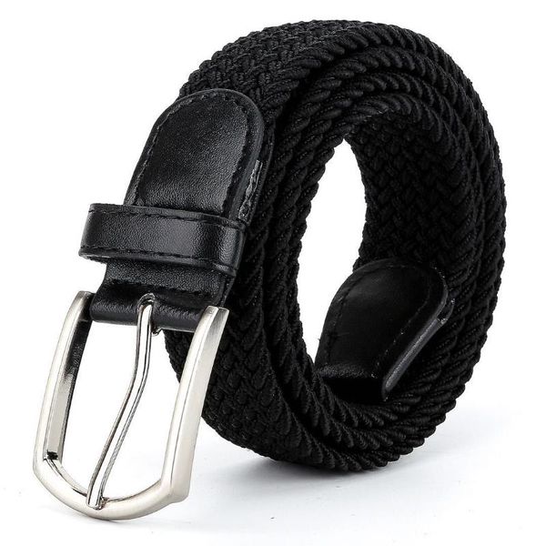 

belts personality design tactical alloy pin buckle nylon men women breathe y outdoor sport canvas belt waistband, Black;brown