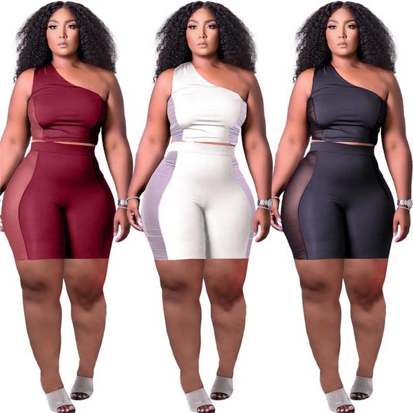 

women's tracksuits wholesale items in bulk sportswear summer shorts women clothes 2021 casual solid short sleeve t-shirt 2 piece set m7, Gray