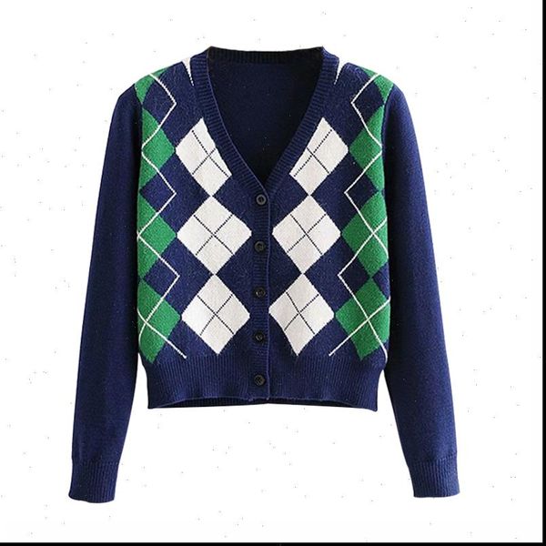 

cardigan retro fashion england style women sweaters elegant lattice street coat, White;black