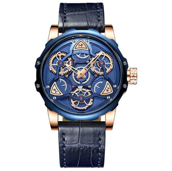 

fashion mens quartz gear design classic leather strap watches luxury brand casual waterproof male clock relogio masculino, Slivery;brown