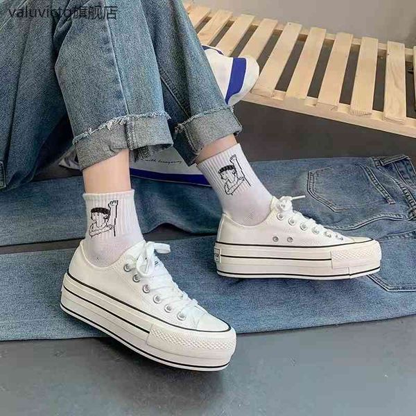 

dress shoes spring high-canvas women classic students outdoor increase the platform ladies casual sneakers 88lt, Black