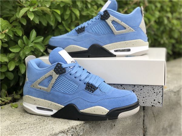 

shoes &sandals 4 se university blue tech grey 4s white black genuine suede sports sneakers