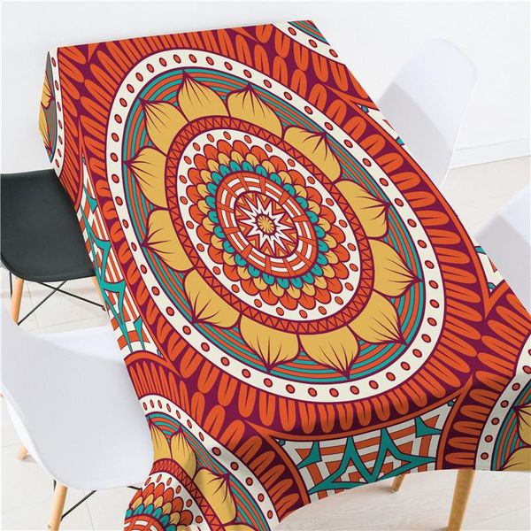 

simple bohemian style polyester tablecloth luxury printed cool design mandala chair covers