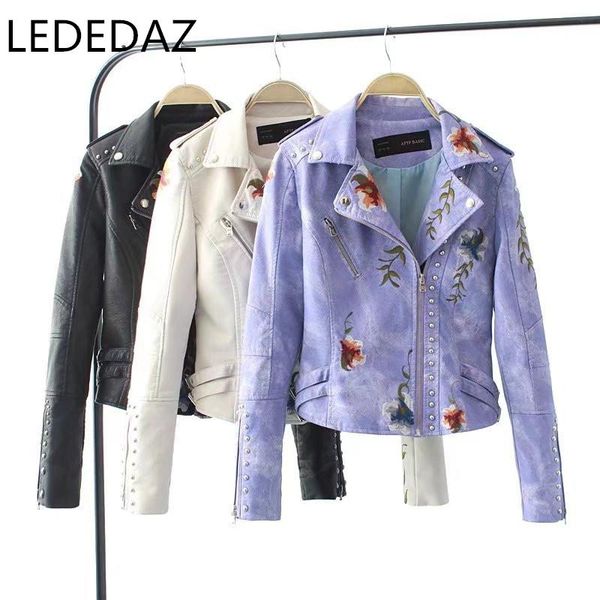 

women's leather & faux casual ladies short black white jacket plus size soft pu jackets gothic punk zipper