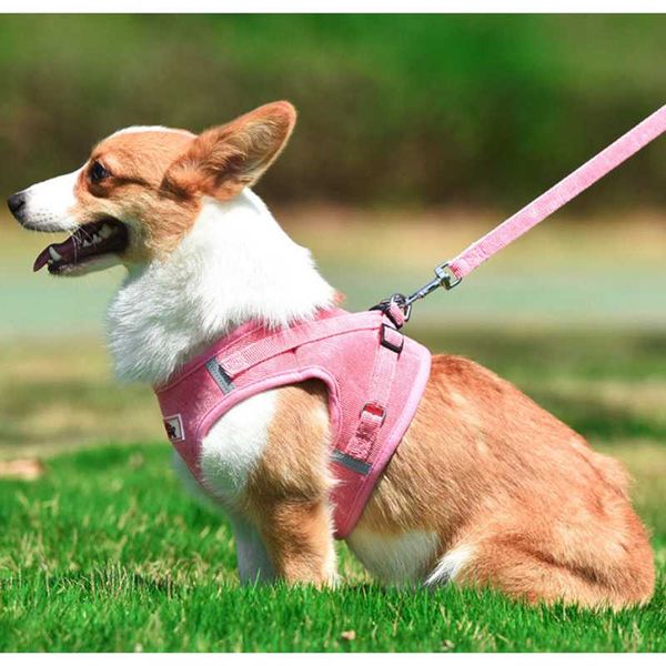 

dog collars & leashes style pet chest harness vest type reflective leash small rope supplies