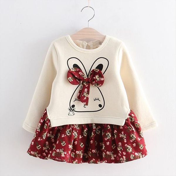 

childrens for girls spring girl dress autumn animal style flower party princess baby clothing, Red;yellow