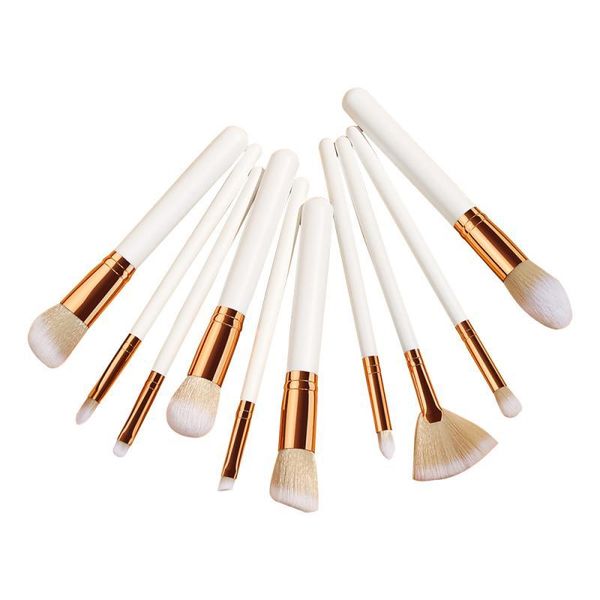 

makeup brushes gujhui 10pcs brush kit make up tools eye liner soft natural-synthetic hairbeauty