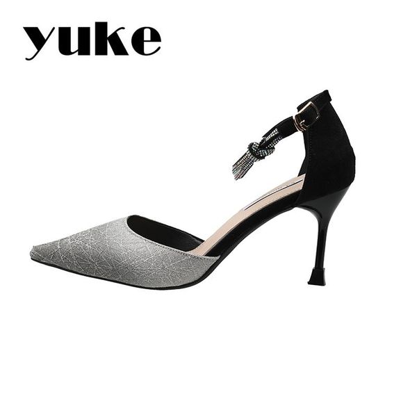 

high heel fashion crystal handmade women shoes elegant design breathable spring autumn bling charming lady dress, Black