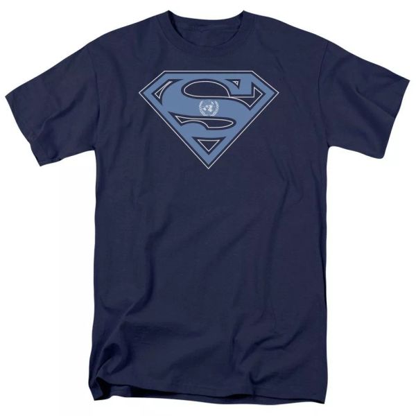 

Superman U.N. Shield T-Shirt DC Comics Sizes S-3X NEW, White;black