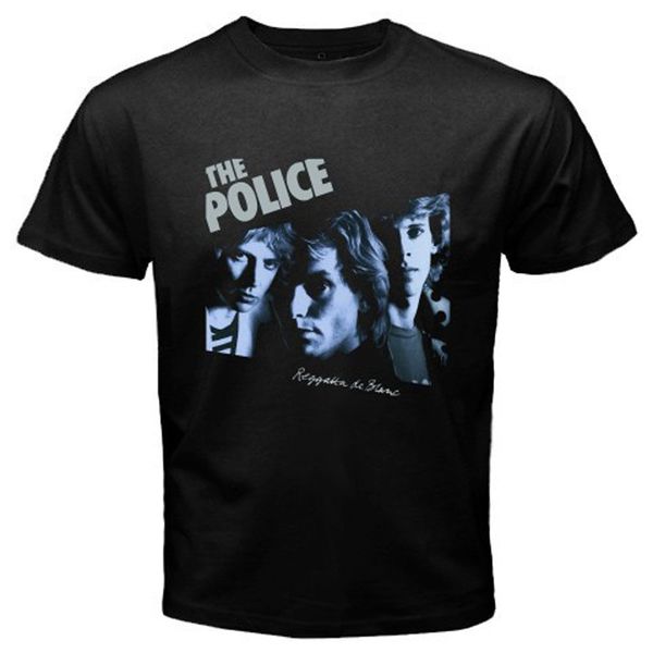 

new the police sting men's black t-shirt size s to 3xl, White;black