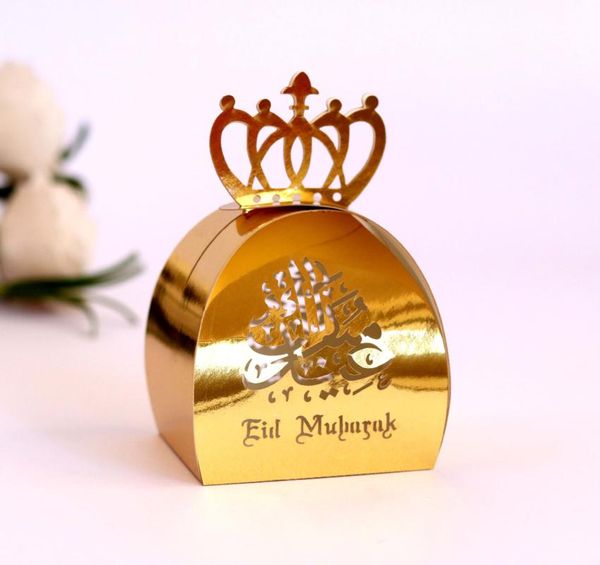 

gift wrap 10pcs/lot eid mubarak candy box ramadan hollow paper muslim islamic hajj party packing 2021 decoration