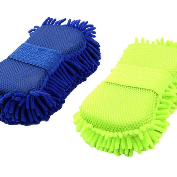 

2pcs car wash brushes microfiber motorcycle washer care cleaning sponge