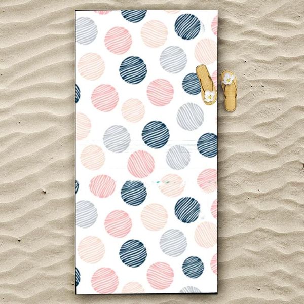 

towel scandinavian pattern quick-drying large beach microfiber bath terry drop