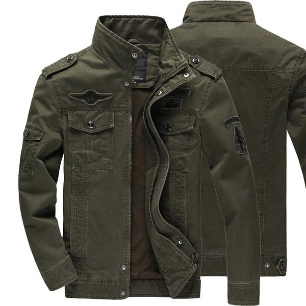 

men's jackets autumn jacket men large size 6xl casual commando uniforms coat flight suit outdoor sportswear m-6xl, Black;brown