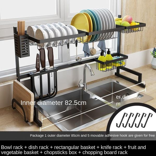 

kitchen storage & organization stainless steel dish rack over the sink drainer drying dryer organizer shelf kitchenware holder