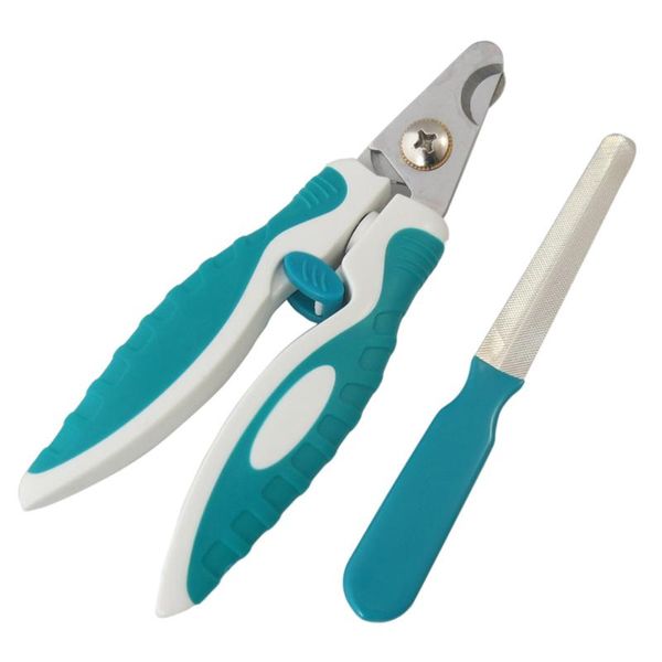 

2pcs pet trimmer nail file set clipper household grooming tool dog