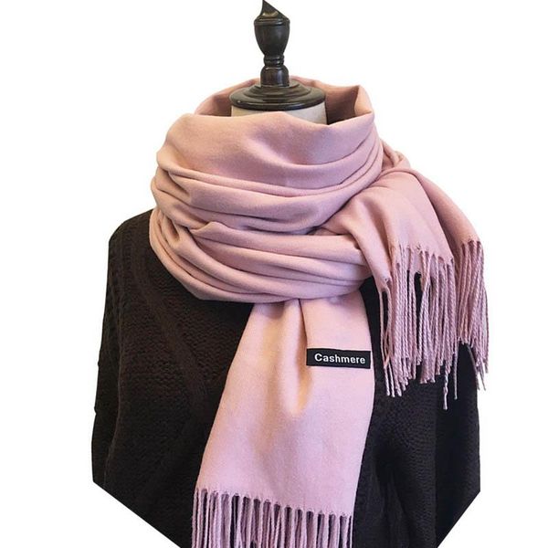 

scarves autumn winter female scarf women cashmere long shawl wrap blanket lady thick warm 200*70, Blue;gray