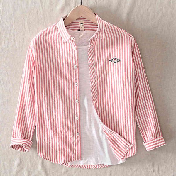 

and spring summer new stripe men's casual loose youth shirt fashion 1926, White;black