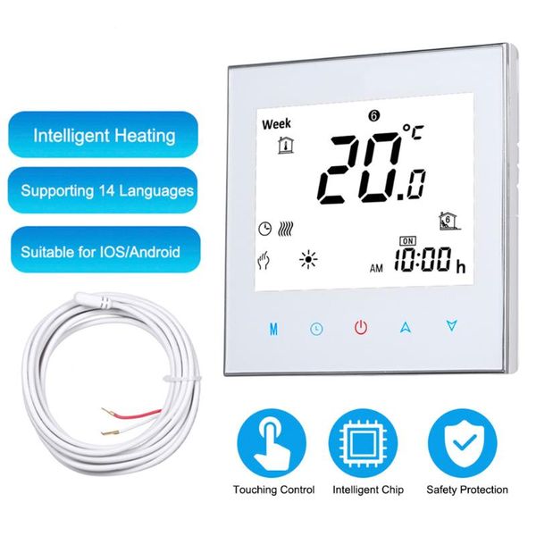 

smart home control wifi voice thermostat lcd display heater temperature controller, boiler heating/electric heating/water heating interface