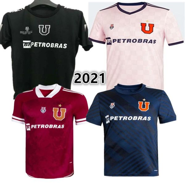 

men's t-shirts sandoval home away shirt riquelme montillo aranguiz larrivey barros isla 2021- 21 universidad de chile, White;black