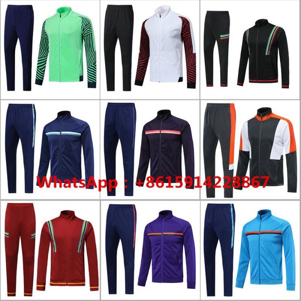 

men's tracksuits jacketsuit suit training men 2021 21 tracksuit wear custom kit spures, Gray