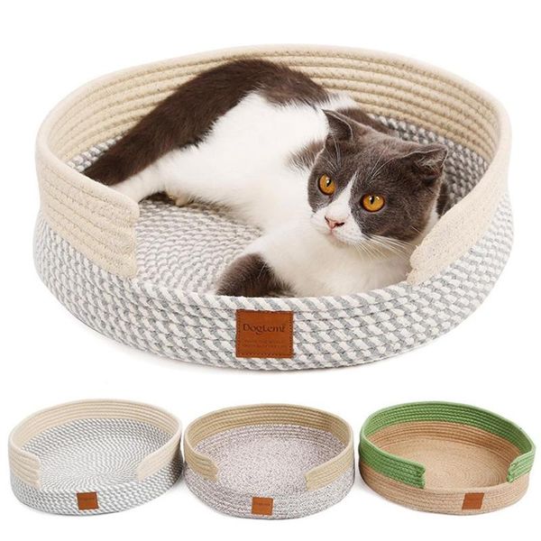 

cat beds & furniture cotton woven bed grinding sleeping nest for pet
