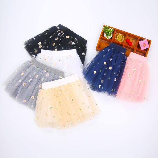 

baby girls daisy tutu skirt infant princess dress mesh bouffant banquet party stage versatile performance evening dresses zyy890, Blue