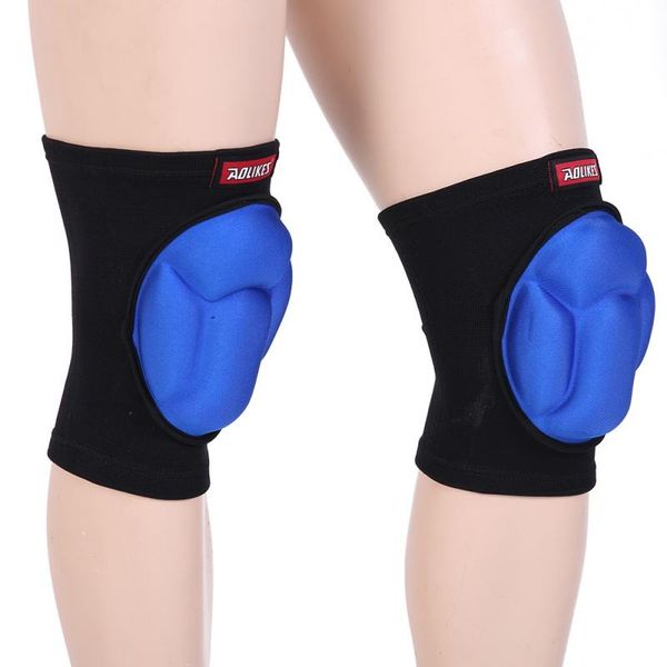 

elbow & knee pads extreme sports ski protector outdoor dance cycling anti-collision football thickened sponge, Black;gray