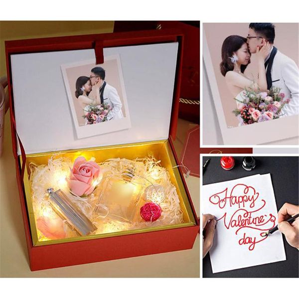 

gift wrap 3d packing box creative diy valentine's day wedding